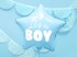 Balon u obliku zvijezde, 48 cm, plava, "It's a Boy"